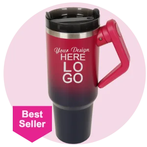 Red gradient color stainless steel Tumbler