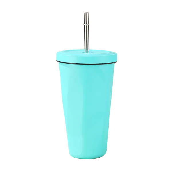 Promotional Gift Gradient Tumbler With Lid and Handle 450ml Stainless Steel