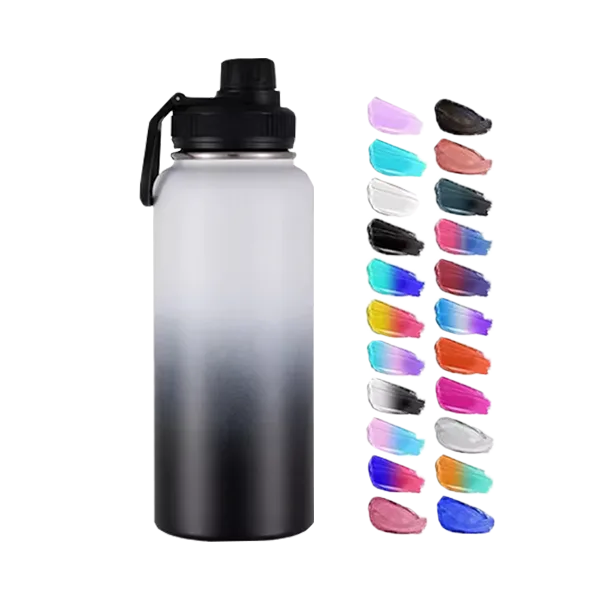 Gradient Tumbler With Lid 20oz-40oz Leakproof BPA Free Sports Water Bottle