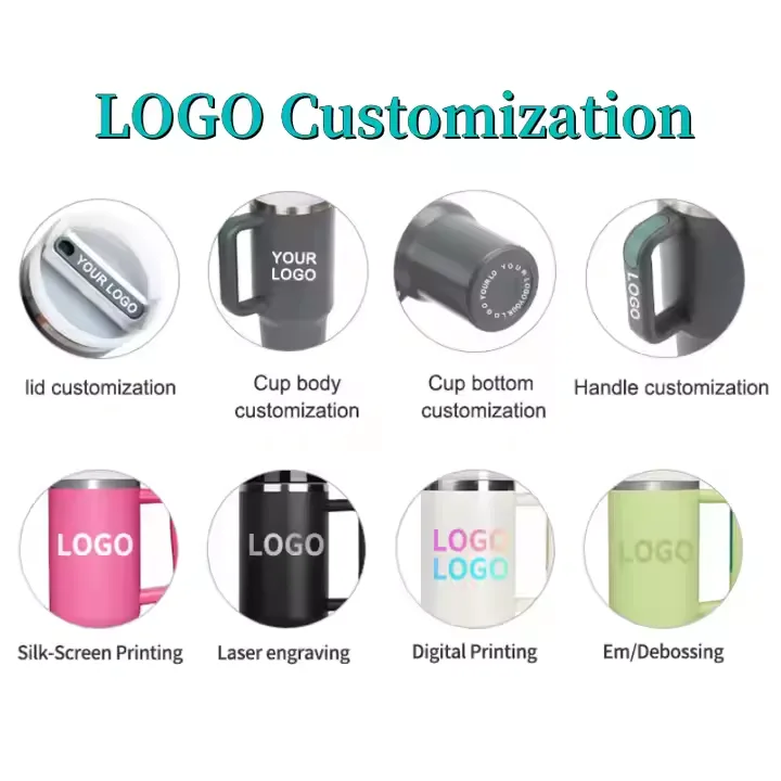 choose the logo position you want to add when selecting tumbler customization