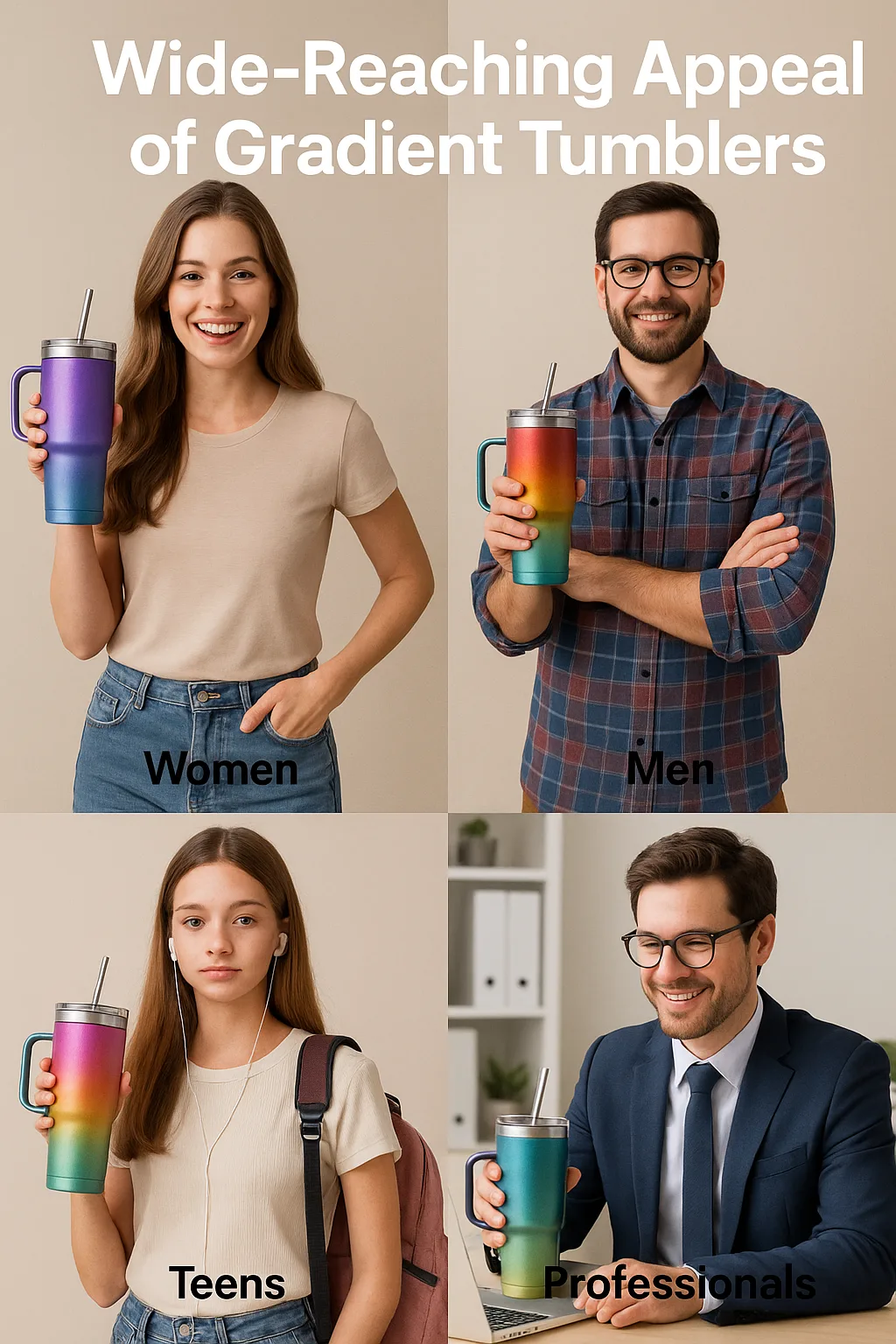 wide-reaching appeal of gradient tumblers