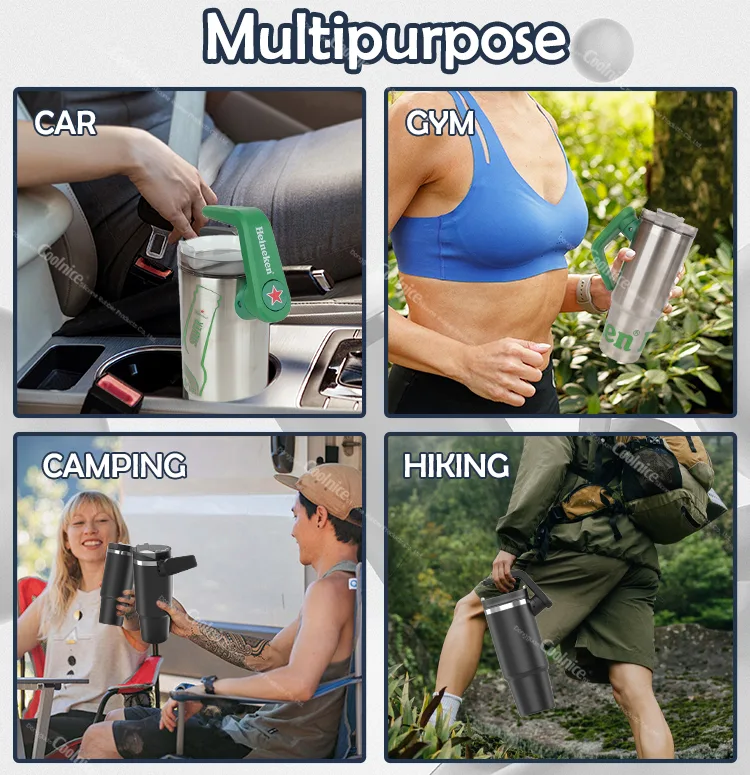 40oz Gradient Tumbler: have multiple functions for car using , gym using,camping using and hiking using