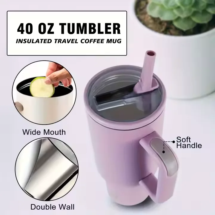 40oz travel tumbler , insulated travel coffee mug