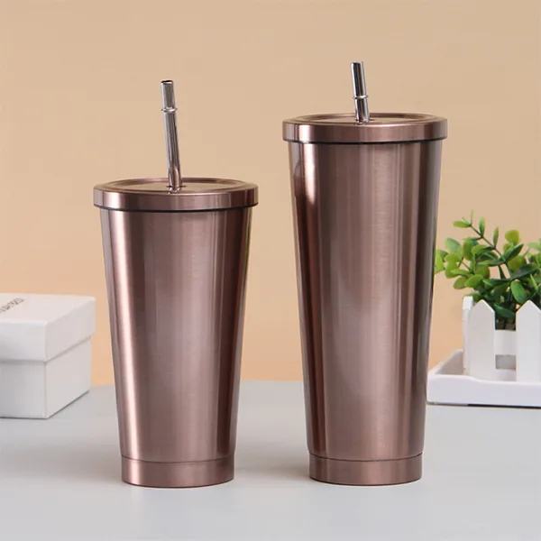 Coffee tumbler material close-up
