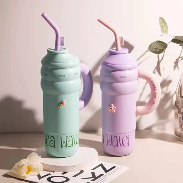 sleek design leisure tumbler with lid