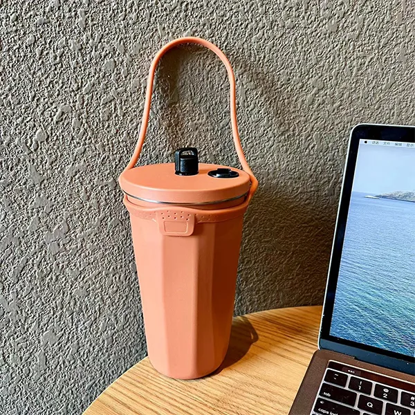 Double-Walled Coffee Tumbler with Handle