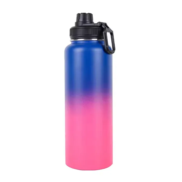 gradient tumbler bottle with secure lid