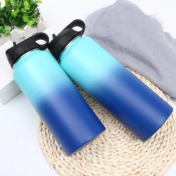 BPA free gradient tumbler sports bottle