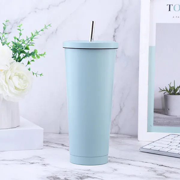 Engraved coffee tumbler logo example
