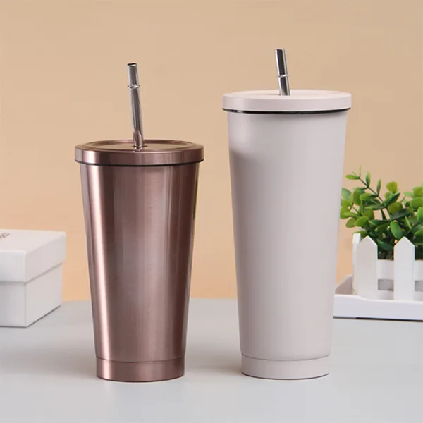 Coffee tumbler set with multiple colors