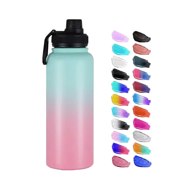 Custom Gradient Tumbler With Lid For Outdoor Fitness Use