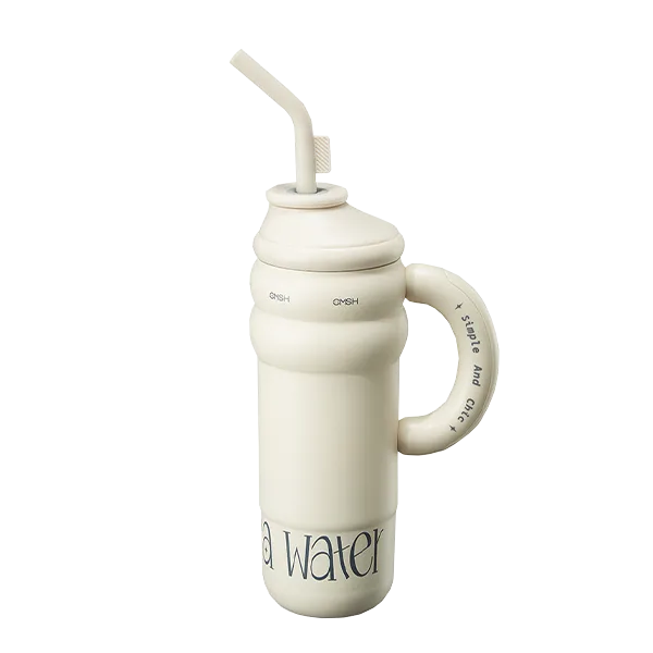 Double Wall Leisure Tumbler With Straw For Travel And Gym Hydration