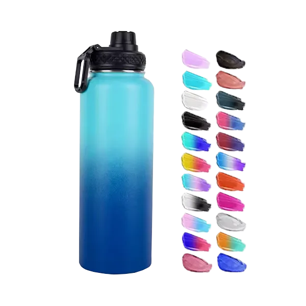 Gradient Tumbler Custom BPA Free Sports Bottle With Lid