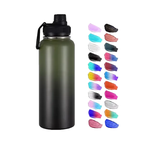 Gradient Tumbler With Lid For Gym Travel Office Reusable Water Cup