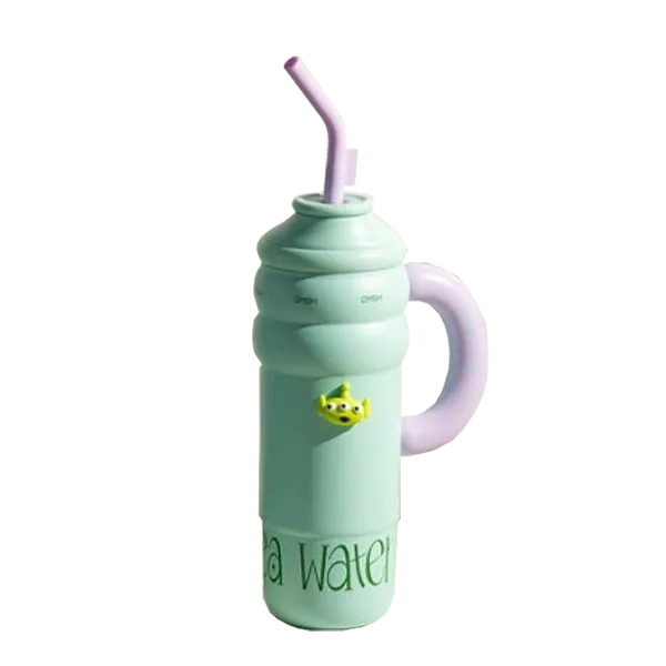 Custom Leisure Tumbler With Stainless Steel Body And Portable Grip