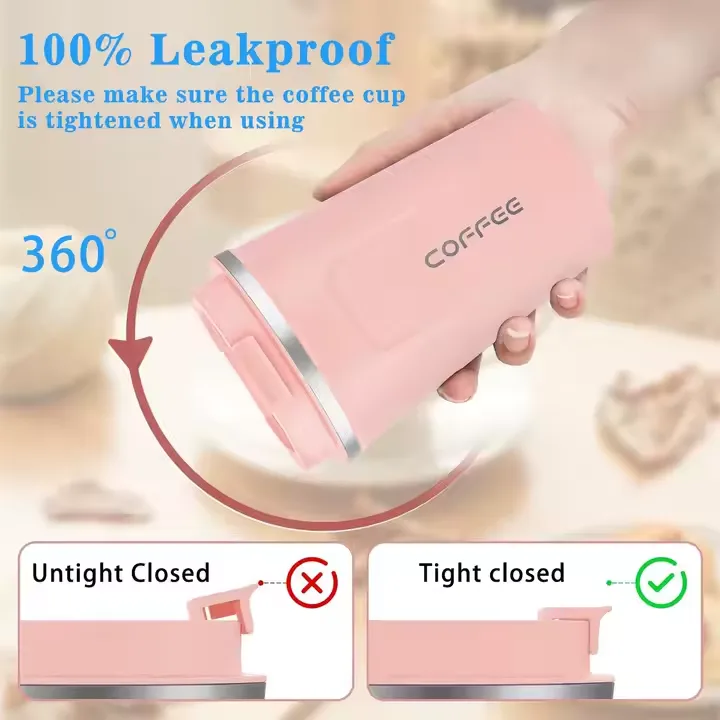 Double Wall Car Tumbler with 100% leakproof feature