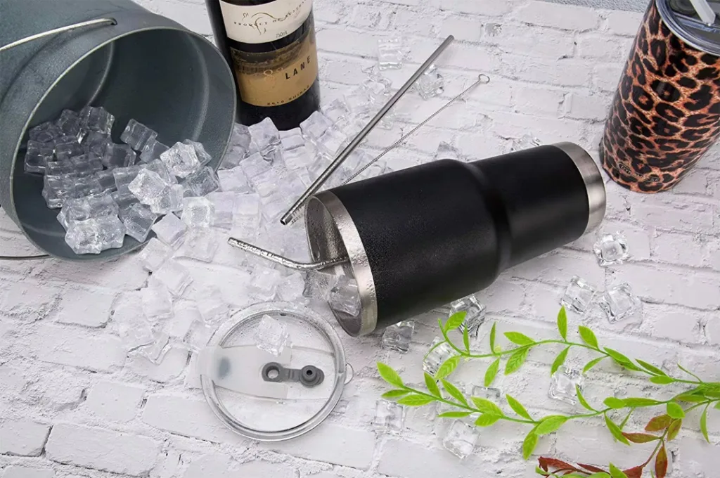 tumblers tend to offer larger capacities and keep your drinks in ice