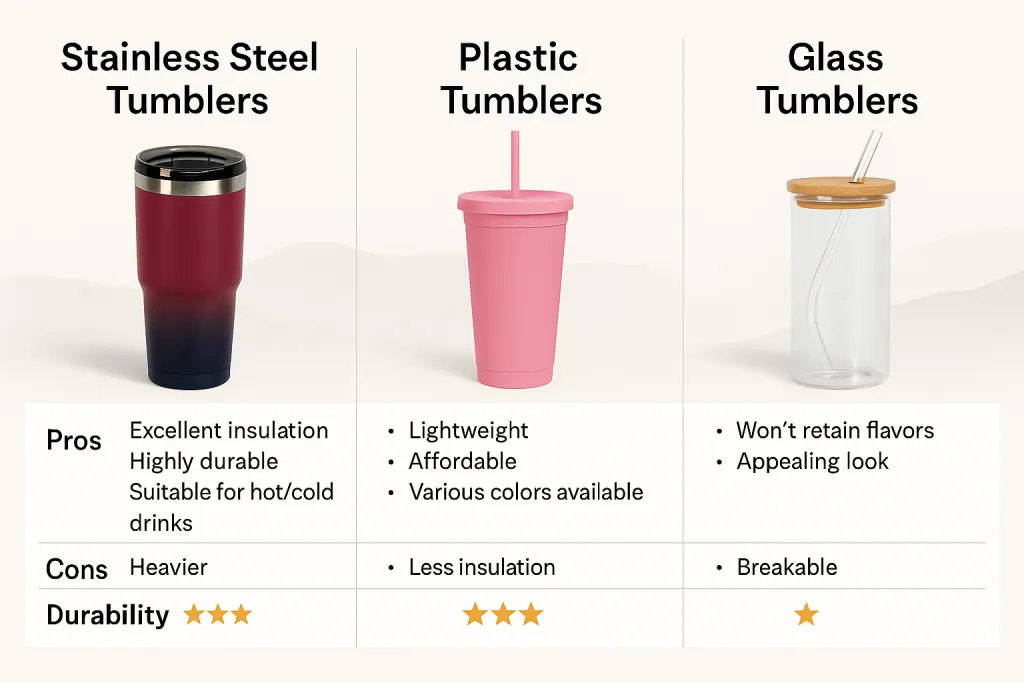 Comparing Tumbler Materials for Leakproof Performance
