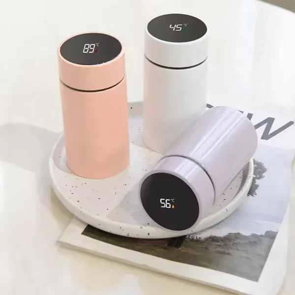 portable digital thermos tumbler cup