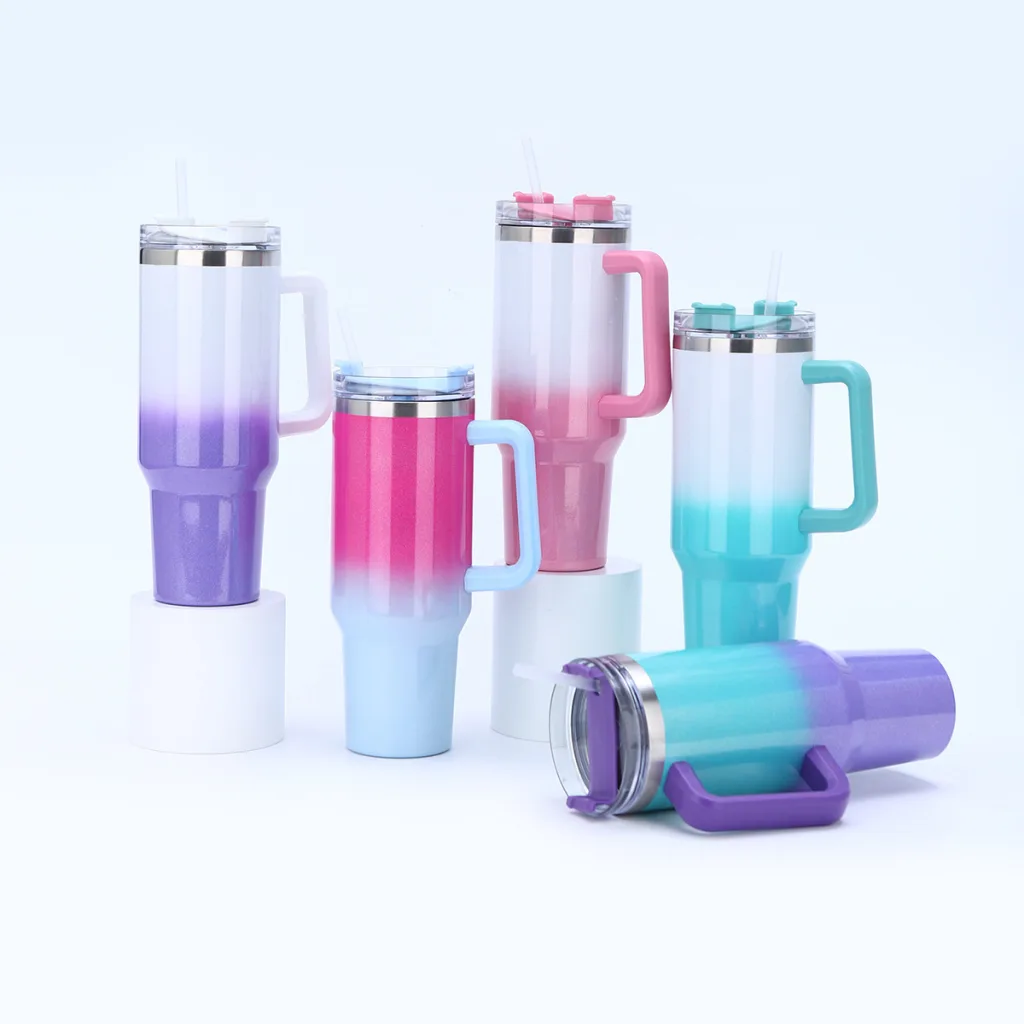 Double-Walled Tumblers that reduce condensation, Perfect Gradient Tumblers with beautiful color fades