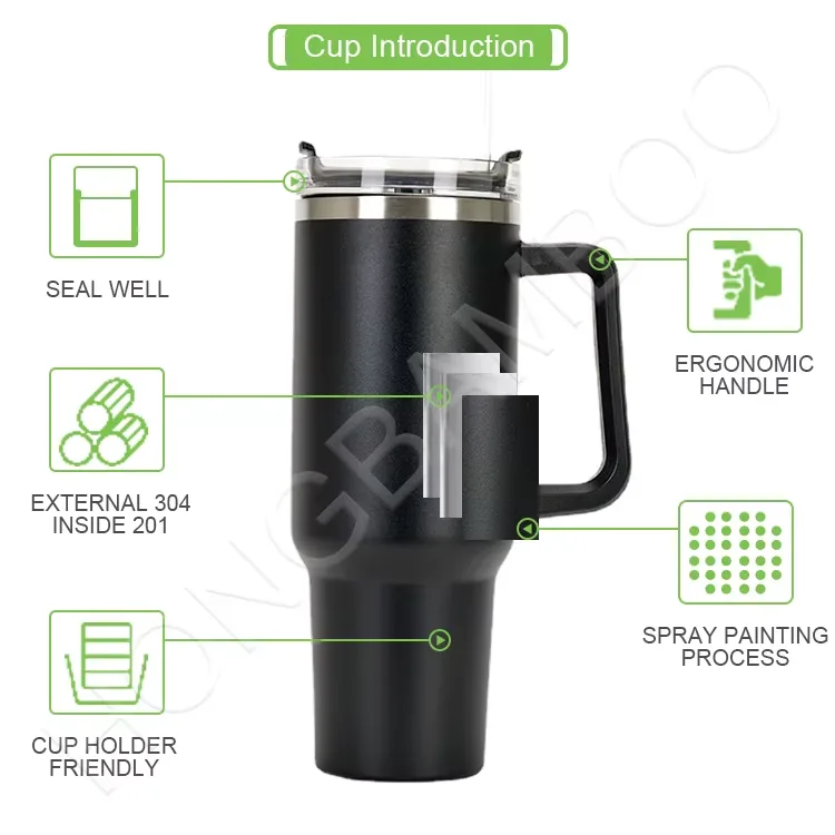 All our tumblers use lead-free, food-grade stainless steel