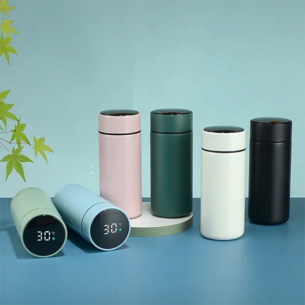 LED display tumbler thermos cup