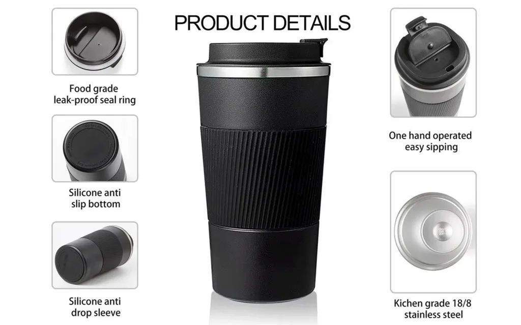 stainless steel travel tumbler with lid