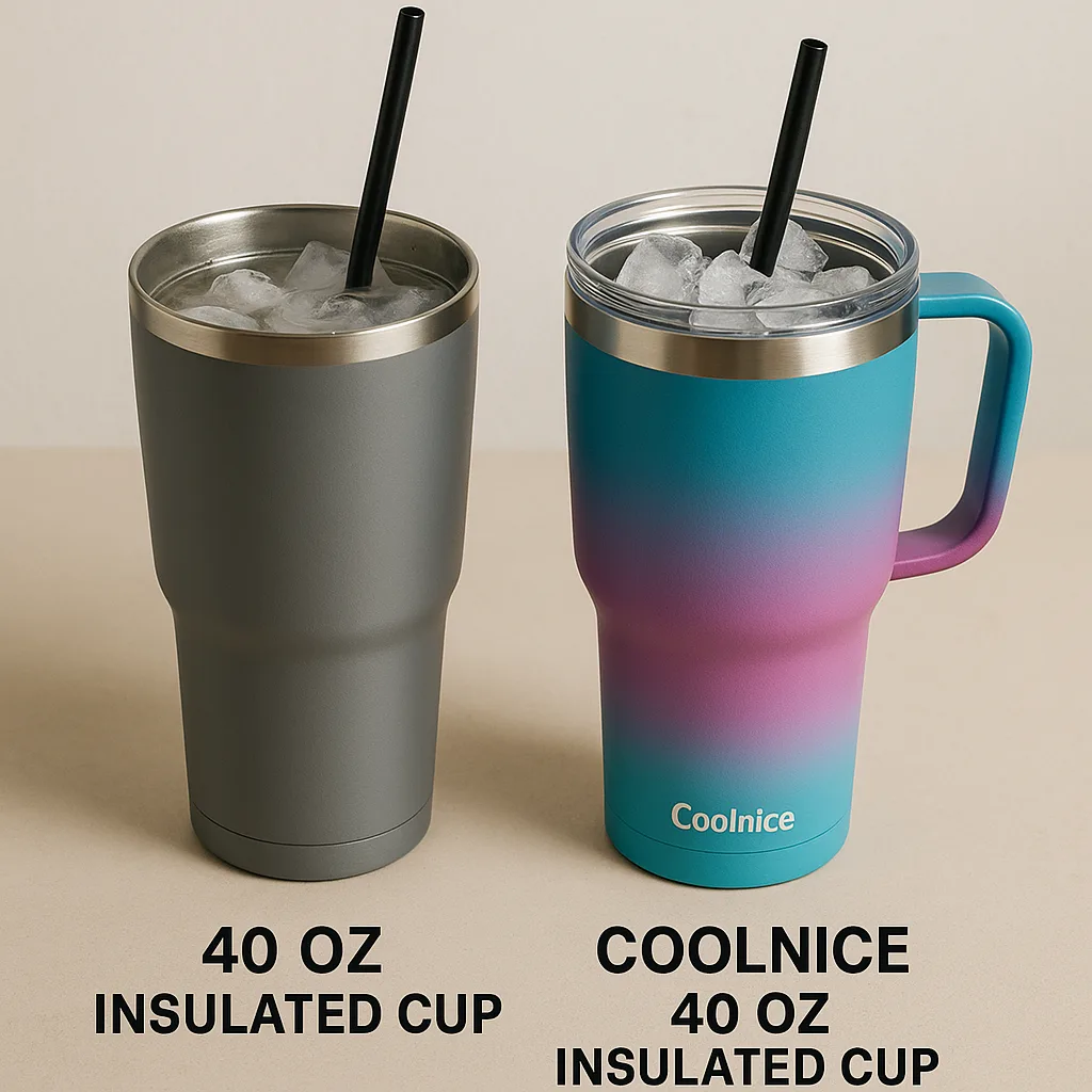 cold tumbler tested: 2 hour conclusion: coolnice 40oz gradient tumbler keep the ice better