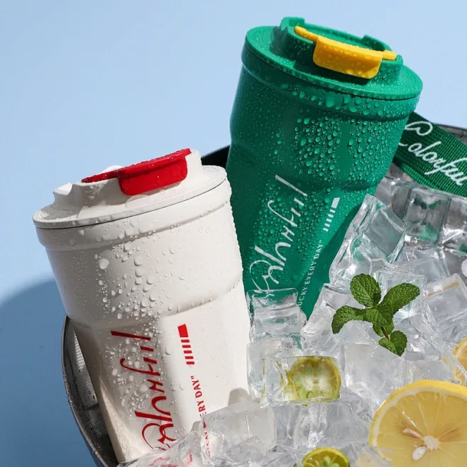 modern double wall vacuum flasks and custom-designed tumblers promise to keep drinks ice-cold for extended periods