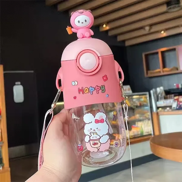 Pink water tumbler BPA-free design
