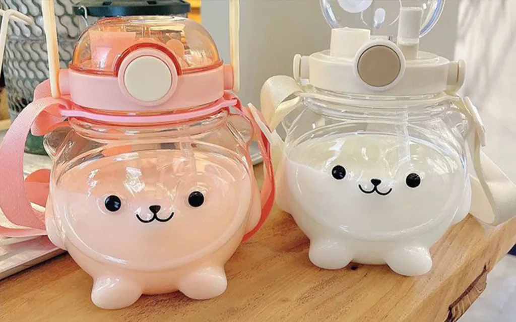 1000ml plastic milk tumbler