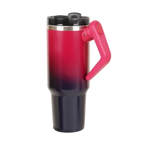 Personalized 40oz Gradient Tumbler stainless steel Travel Cup with straw 1