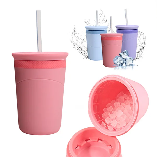 silicone ice mold cooling tumbler for cold drinks