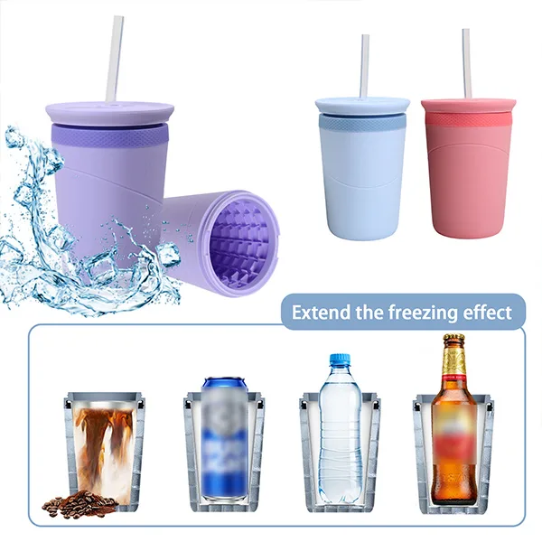 beverage chiller cooling tumbler for soda and cocktails